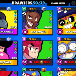 レヴL170 |50ブロウラー|20934 トロフィー |4 カンスト BRAWL |たくさんのスキン|B58 さん 3